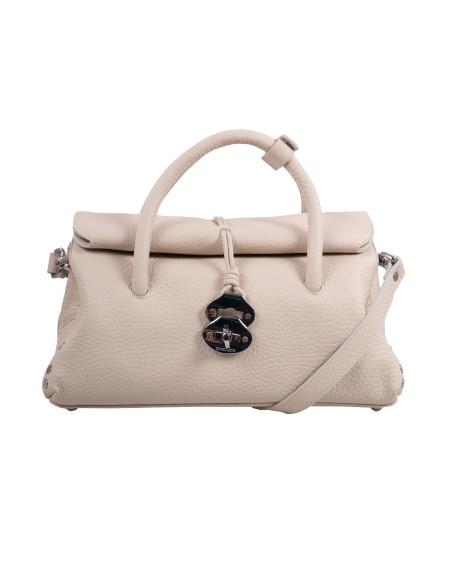 Shop ZANELLATO  Borsa: Zanellato borsa "Dotta" small in pelle martellata.
Chiusura roll-top magnetica e nastrini tubolari con fibbia twist-lock.
Tracolla regolabile e removibile.
Tasca interna.
Dimensioni: Larghezza 32 cm, altezza 17 cm, profondità 15,5 cm, luce del manico 16 cm.
Composizione: 100% pelle di vitello.
Made in Italy.. 068750 S 1120000-Z1175